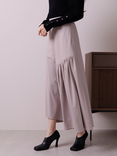 LADYMADE(レディメイド) |レザーライクトリコットロングスカート