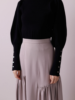 LADYMADE(レディメイド) |レザーライクトリコットロングスカート