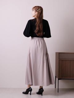 LADYMADE(レディメイド) |レザーライクトリコットロングスカート