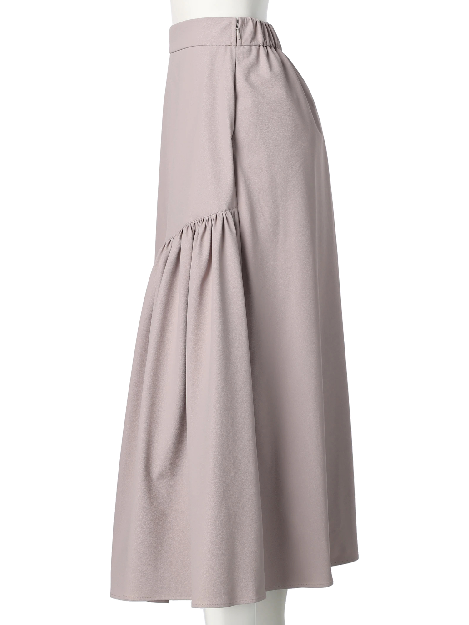 LADYMADE（レディメイド）｜ レザーライクトリコットロングスカート