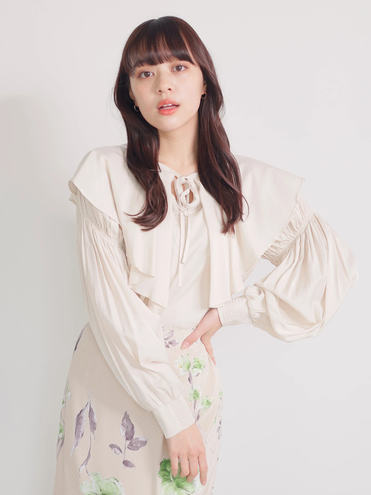 LADYMADE(レディメイド) |2WAYフレアBIGカラーブラウス