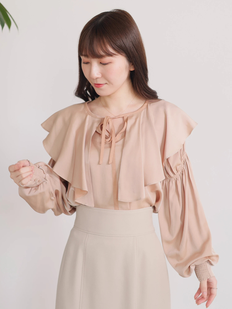 LADYMADE(レディメイド) |2WAYフレアBIGカラーブラウス