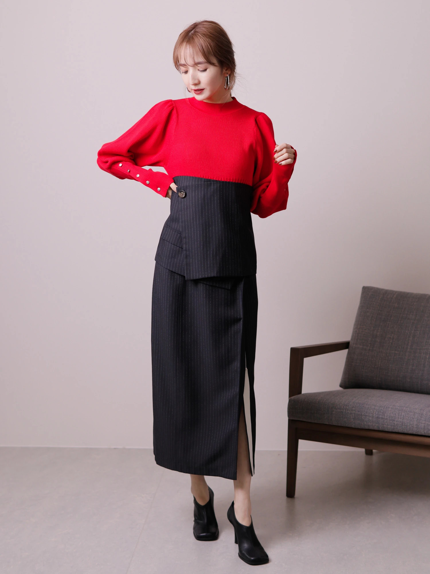 LADYMADE（レディメイド）｜ ビスチェベルトタイトスカート アイテムの