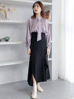 LADYMADE(レディメイド) |シャーリング2WAYボウタイブラウス