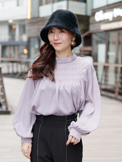 LADYMADE(レディメイド) |シャーリング2WAYボウタイブラウス