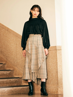 LADYMADE(レディメイド) |シャーリング2WAYボウタイブラウス