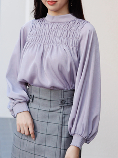 LADYMADE(レディメイド) |シャーリング2WAYボウタイブラウス