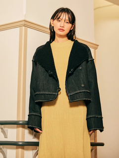 LADYMADE(レディメイド) |デニムボアボンディングショートコート