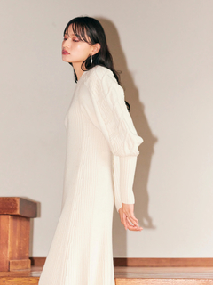 LADYMADE(レディメイド) |ケーブルスリーブニットワンピース