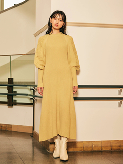 LADYMADE(レディメイド) |ケーブルスリーブニットワンピース