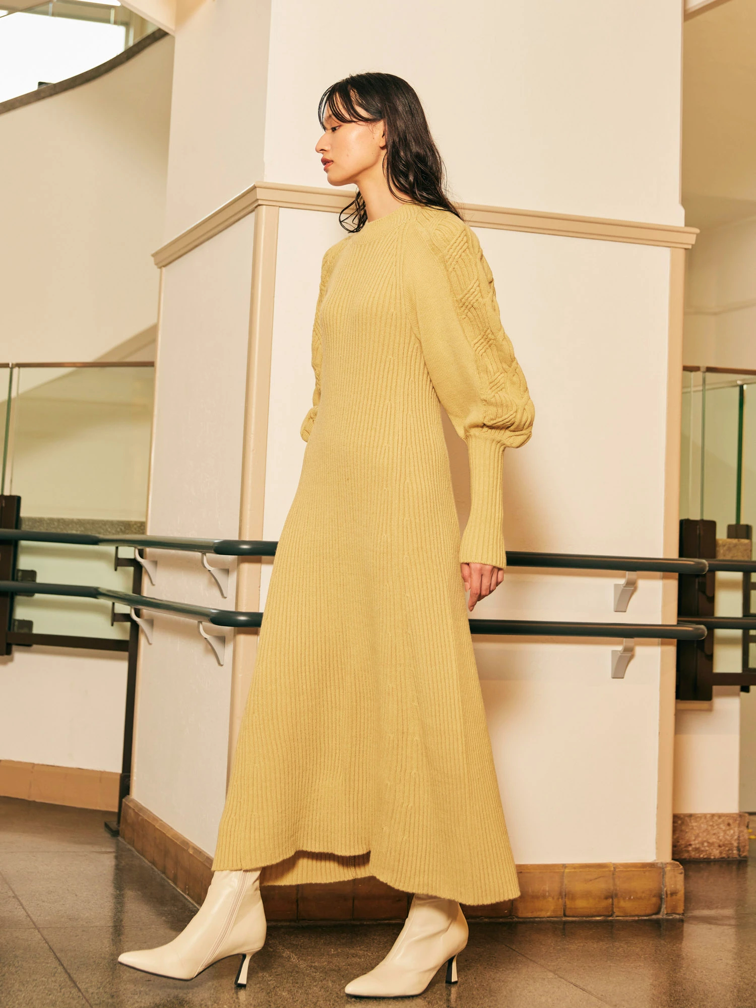 ケーブルニットワンピース UNIQLO（ユニクロ）の「ケーブルニットワンピース（長袖