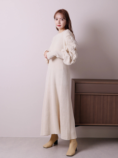 LADYMADE(レディメイド) |ケーブルスリーブニットワンピース