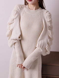 LADYMADE(レディメイド) |ケーブルスリーブニットワンピース