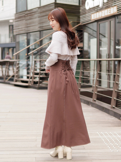 LADYMADE(レディメイド) |ケーブルフリルニットドッキングワンピース