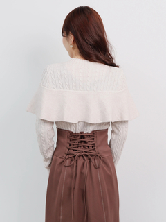 LADYMADE(レディメイド) |ケーブルフリルニットドッキングワンピース