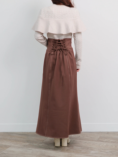 LADYMADE(レディメイド) |ケーブルフリルニットドッキングワンピース