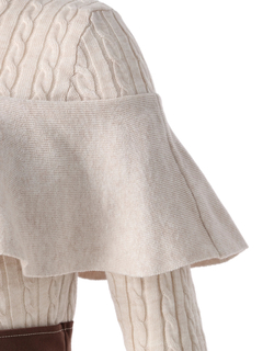 LADYMADE(レディメイド) |ケーブルフリルニットドッキングワンピース