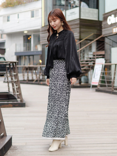 LADYMADE(レディメイド) |グログランヘムワッシャースカート