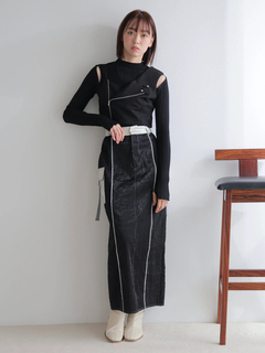 LADYMADE(レディメイド) |スリットショルダー2WAYリブニット