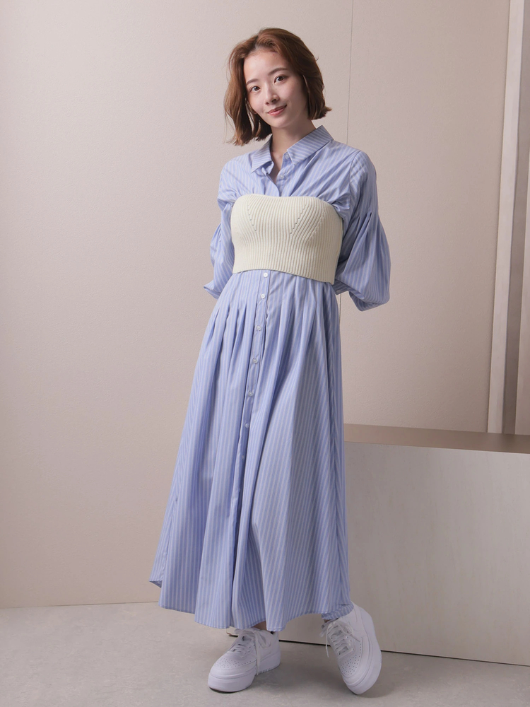 LADYMADE(レディメイド) |ニットビスチェSETシャツワンピース