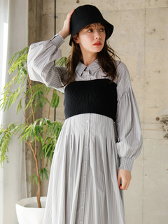 LADYMADE(レディメイド) |ニットビスチェSETシャツワンピース