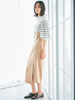 LADYMADE(レディメイド) |シャツレイヤードボリュームスリーブニット