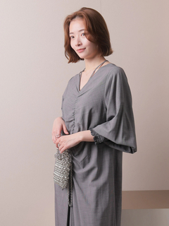 LADYMADE(レディメイド) |フロントシャーリングワンピース