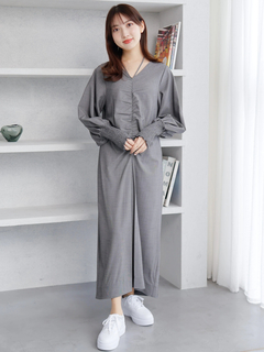 LADYMADE(レディメイド) |フロントシャーリングワンピース