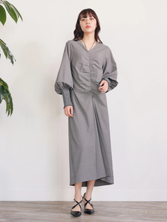 LADYMADE(レディメイド) |フロントシャーリングワンピース