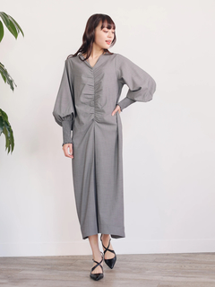 LADYMADE(レディメイド) |フロントシャーリングワンピース