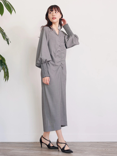 LADYMADE(レディメイド) |フロントシャーリングワンピース