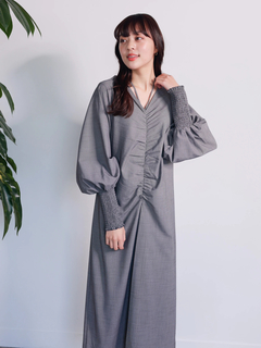 LADYMADE(レディメイド) |フロントシャーリングワンピース