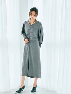 LADYMADE(レディメイド) |フロントシャーリングワンピース