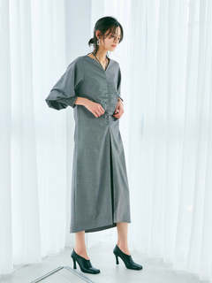 LADYMADE(レディメイド) |フロントシャーリングワンピース