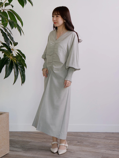 LADYMADE(レディメイド) |フロントシャーリングワンピース