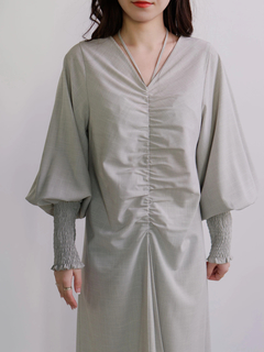 LADYMADE(レディメイド) |フロントシャーリングワンピース