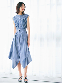 LADYMADE(レディメイド) |クロスフロントストライプワンピース