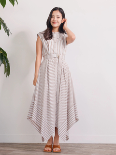LADYMADE(レディメイド) |クロスフロントストライプワンピース