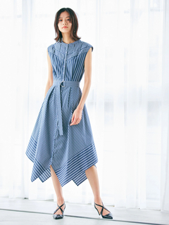 LADYMADE(レディメイド) |クロスフロントストライプワンピース