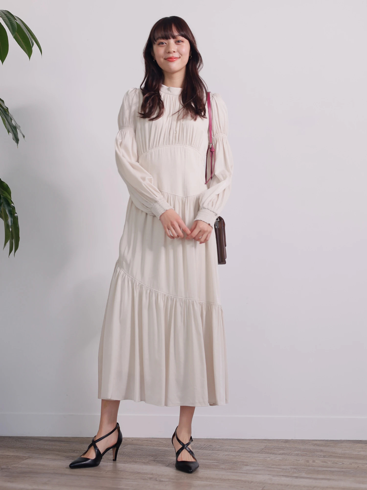 LADYMADE(レディメイド) |アシメコルセットティアードワンピース