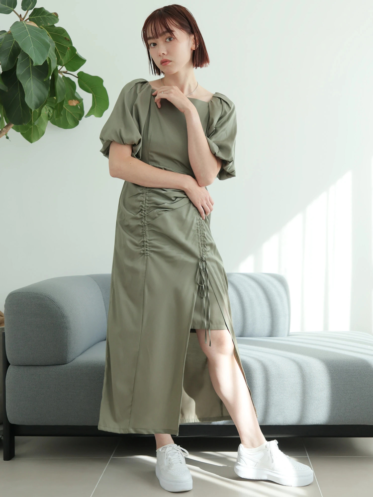 LADYMADE(レディメイド) |バルーンスリーブドロストワンピース