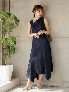 LADYMADE(レディメイド) |アシメストライプワンピース