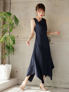 LADYMADE(レディメイド) |アシメストライプワンピース