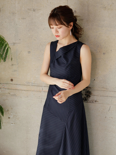 LADYMADE(レディメイド) |アシメストライプワンピース