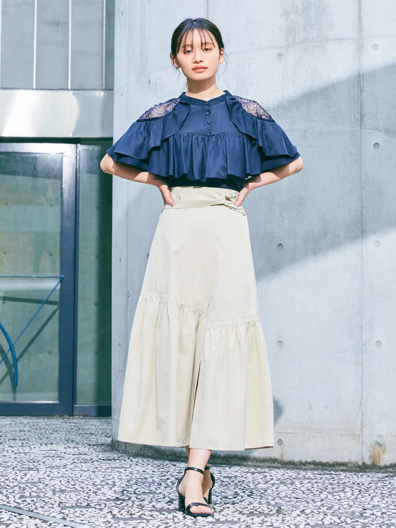 LADYMADE（レディメイド）｜ ラップティアードスカート アイテムの詳細