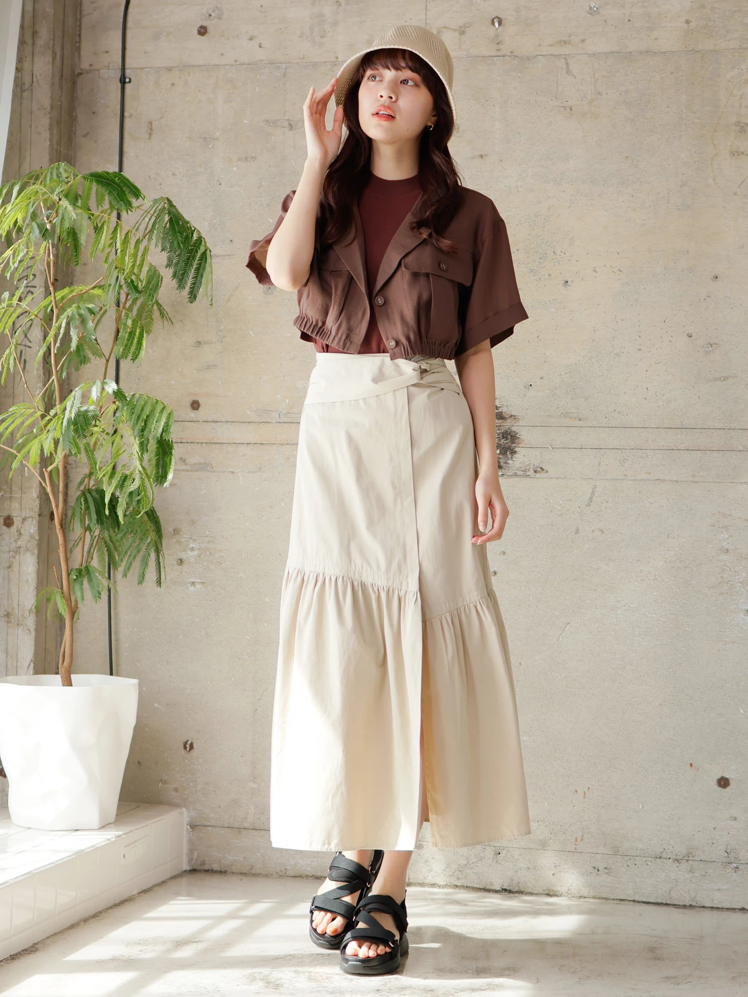 LADYMADE（レディメイド）｜ ラップティアードスカート アイテムの詳細