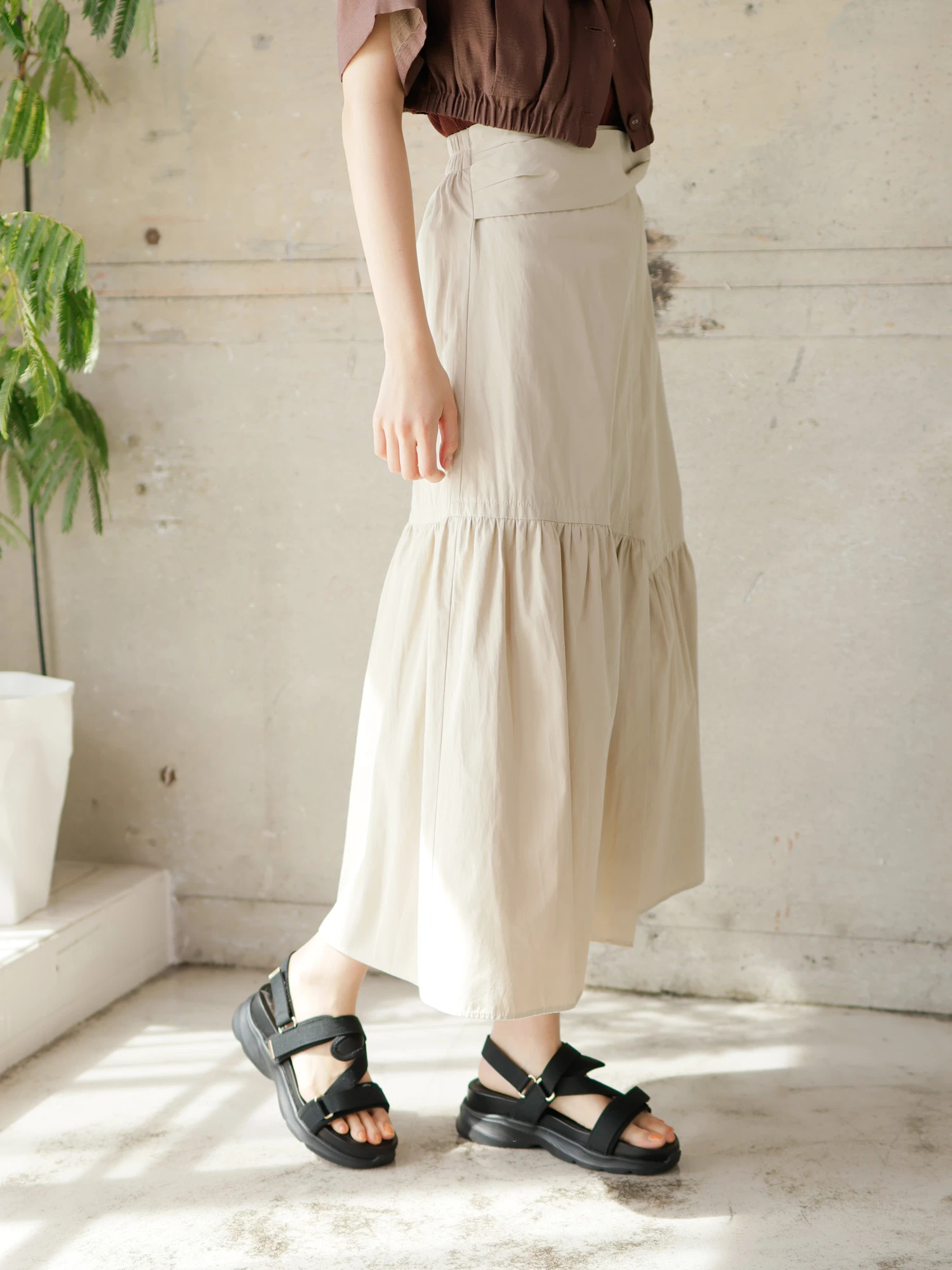 LADYMADE（レディメイド）｜ ラップティアードスカート アイテムの詳細