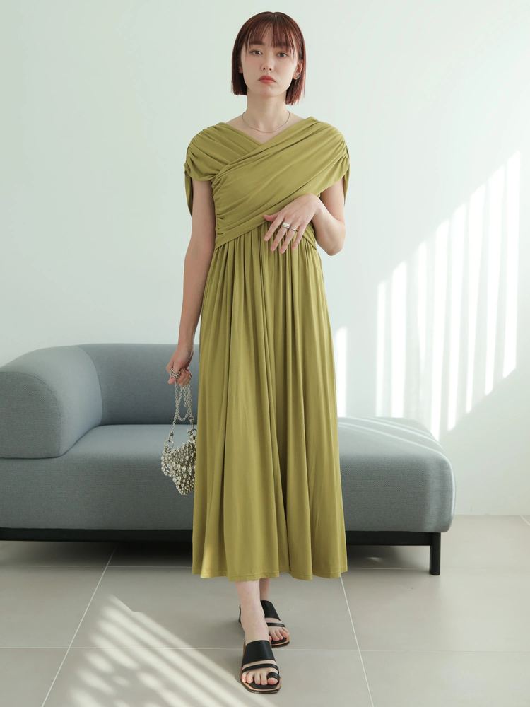 LADYMADE(レディメイド) |クロスギャザーカットワンピース