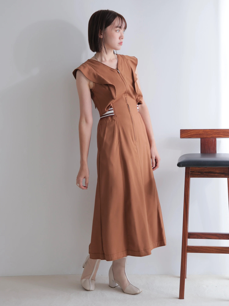 LADYMADE(レディメイド) |バックリブウエストワンピース