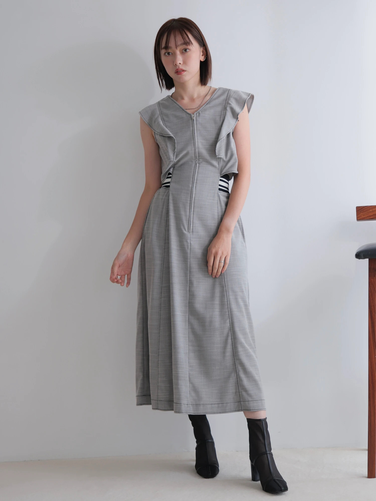 LADYMADE(レディメイド) |バックリブウエストワンピース